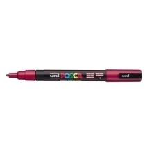 284927000-ROTUL.UNI-POSCA PC-3M  ROJO OSCURO precio por 6 unidades