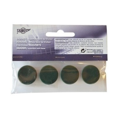 60-20-04-IMANES REDONDOS FAIBO 20 mm VERDE B/4 precio por 1 unidades