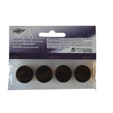 60-20-02-IMANES REDONDOS FAIBO 20 mm NEGRO B/4 precio por 1 unidades