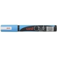 264671000-ROTUL.UNIBALL CHALK MARKER PWE-5M AZUL C precio por 6 unidades