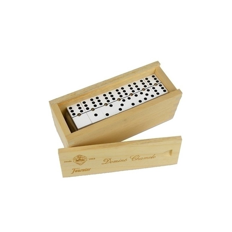 130012235/F06573-JUEGO DOMINO CHAMELO CELULOIDE C/ MADERA precio por 1 unidades