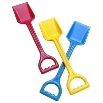 011153-PALA REFORZADA COLORES SURT. 40 CM precio por 6 unidades