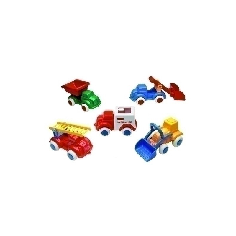 241067-VEHICULO PP FLEXIBLE SURTIDO 5 MOD. 18 U precio por 1 unidades