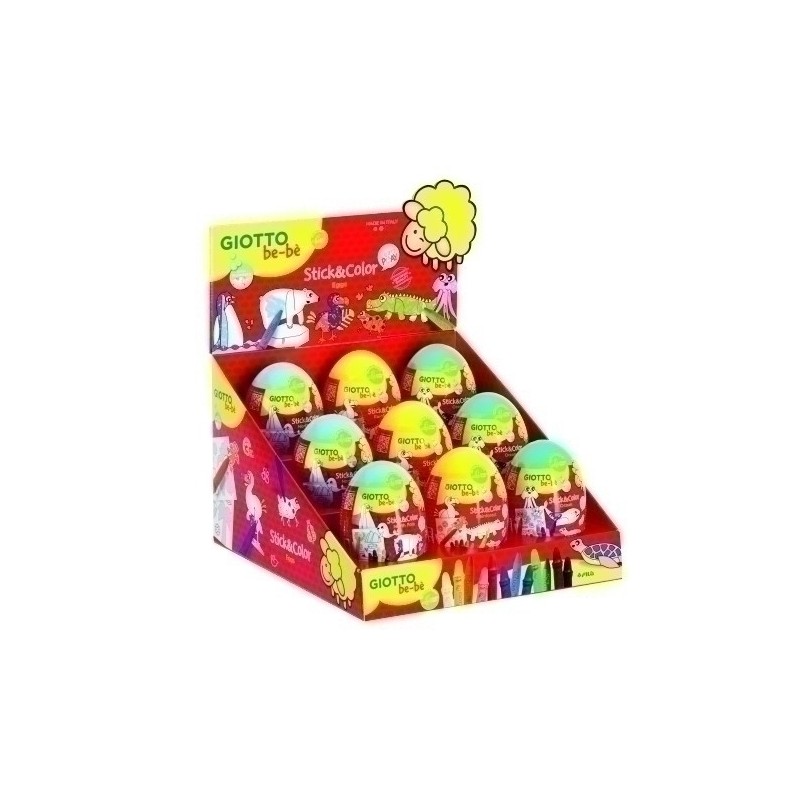 F472700-JUEGO GIOTTO BEBE STICK&COLOR EGG EXP.9 precio por 1 unidades