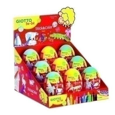 F472700-JUEGO GIOTTO BEBE STICK&COLOR EGG EXP.9 precio por 1 unidades