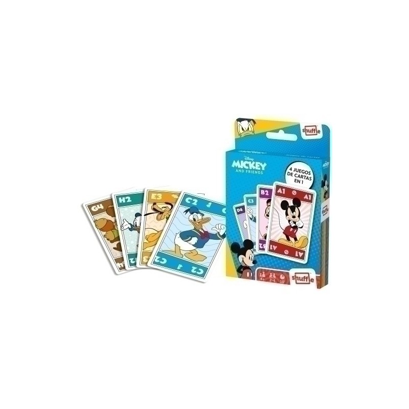 10025072-JUEGO CARTAMUNDI SHUFFLE MICKEY&FRIENDS precio por 1 unidades