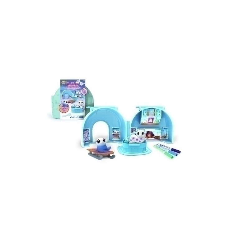 74-7477-JUEGO CRAYOLA WASHIMALS POLAR - IGLU precio por 1 unidades