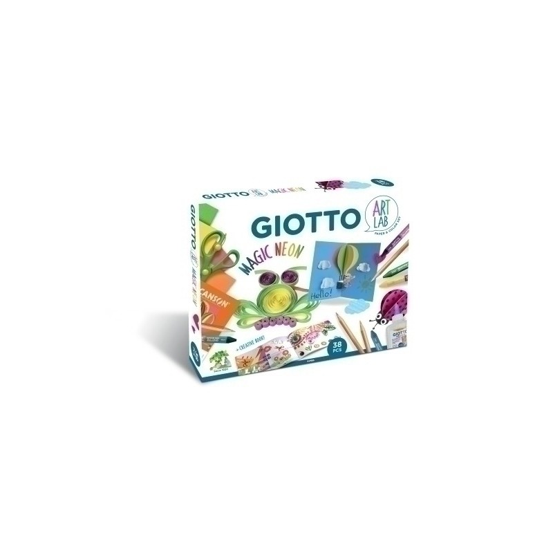 F582200-SET JUEGO GIOTTO ART LAB MAGIC NEON precio por 1 unidades