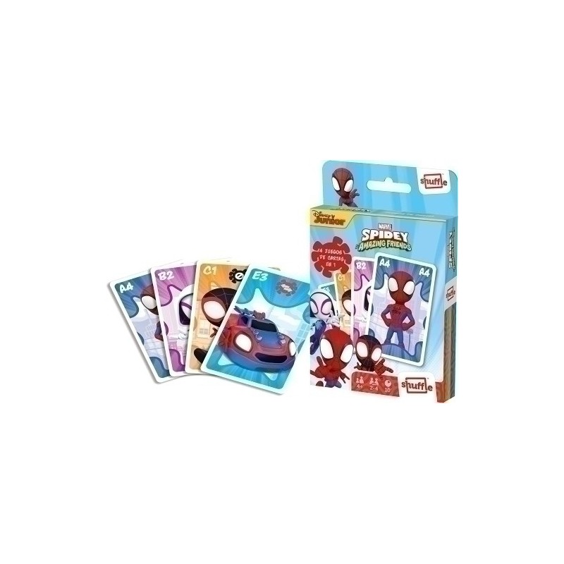10034850-JUEGO CARTAMUNDI SHUFFLE DISNEY SPIDEY precio por 1 unidades