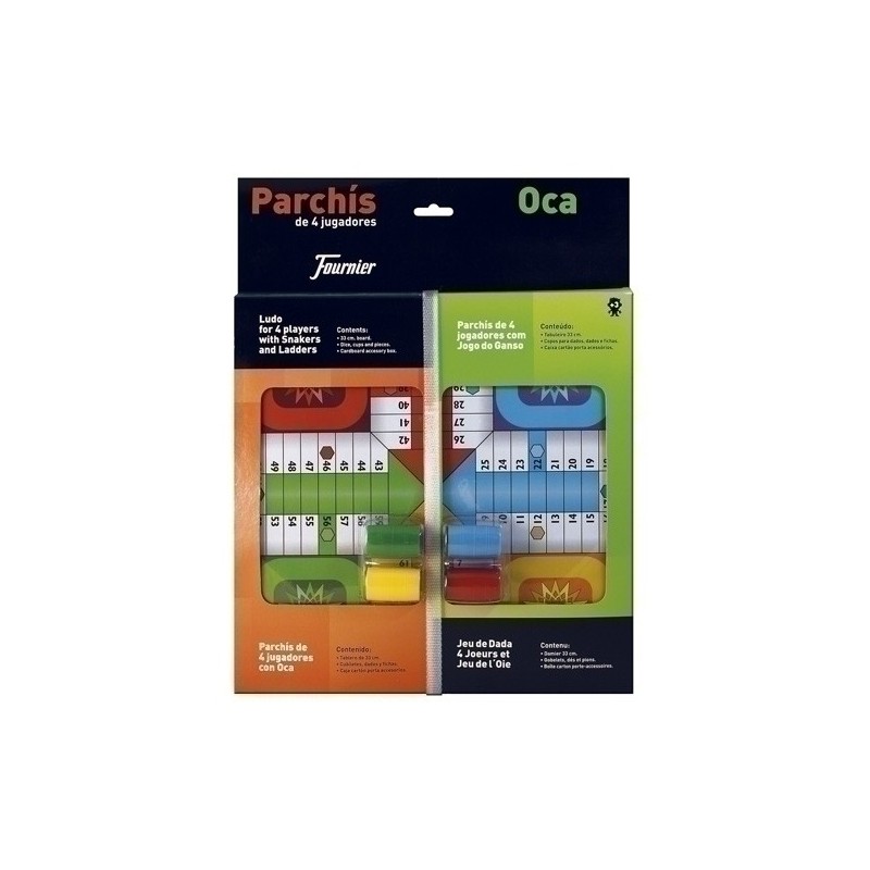 130012250-JUEGO PARCHIS OCA 33 CTM. CON ACCESORIOS precio por 1 unidades