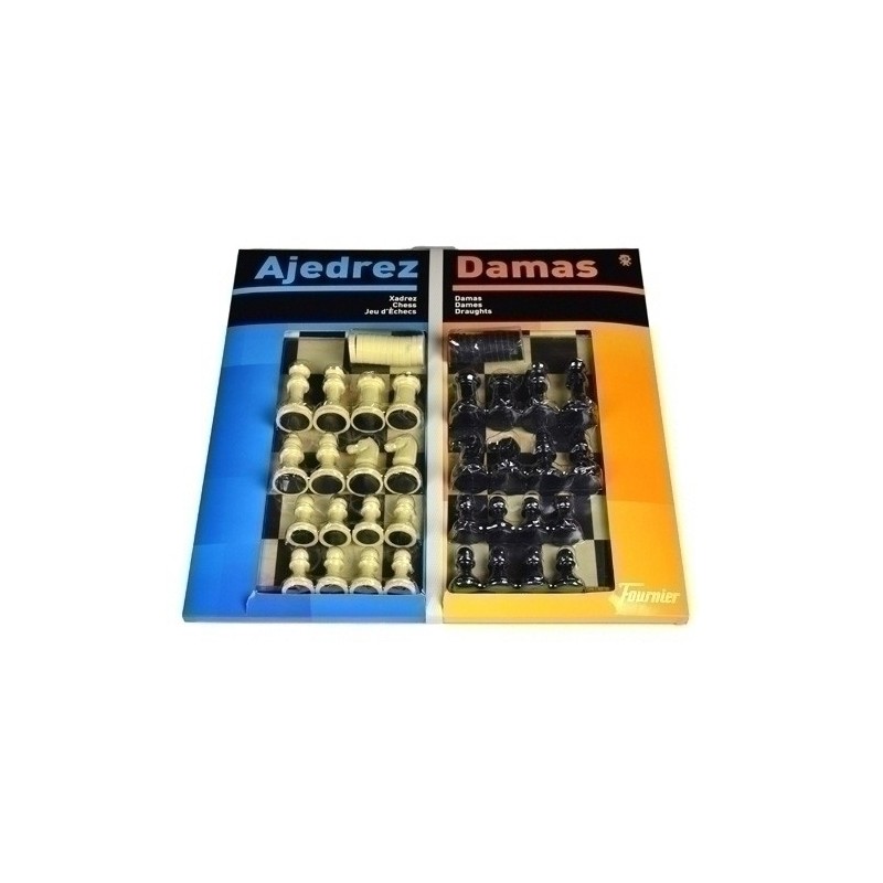 130012246-JUEGO AJEDREZ DAMAS 40 Cmt CON ACCESORIO precio por 1 unidades