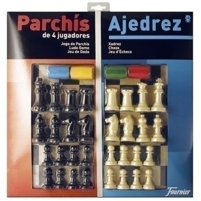 130012249-JUEGO PARCHIS AJEDREZ 40 Cmt + ACCESORIO precio por 1 unidades