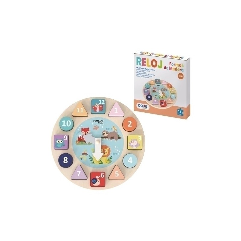 64009-JUEGO DOHE RELOJ FORMAS ENSARTABLES precio por 1 unidades