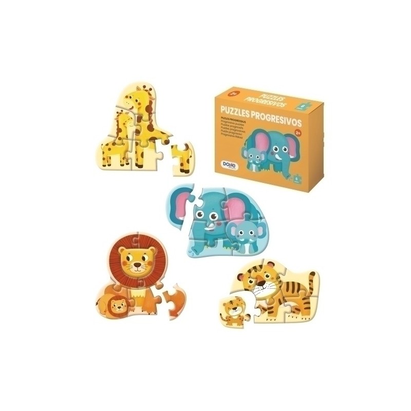 65002-PUZLE DOHE PROG. 6 piezas ANIMALES precio por 1 unidades