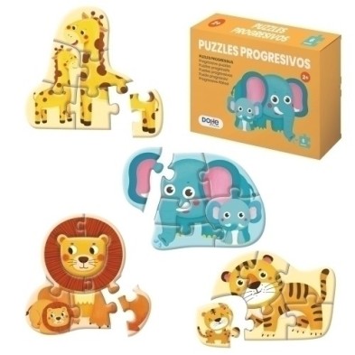 65002-PUZLE DOHE PROG. 6 piezas ANIMALES precio por 1 unidades