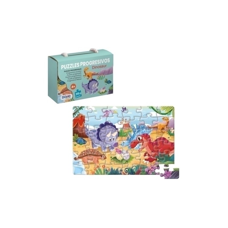 65010-PUZLE DOHE PROG. 36 piezas DINOSAUR precio por 1 unidades