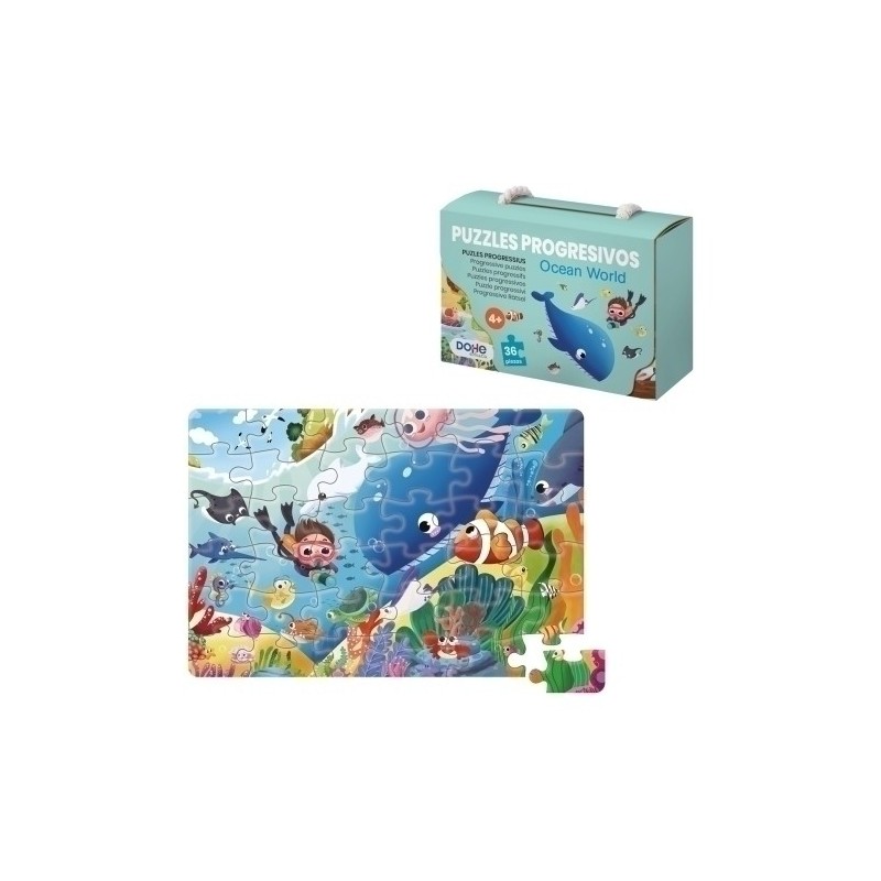 65011-PUZLE DOHE PROG. 36 piezas OCEAN WORLD precio por 1 unidades