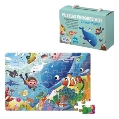 65011-PUZLE DOHE PROG. 36 piezas OCEAN WORLD precio por 1 unidades