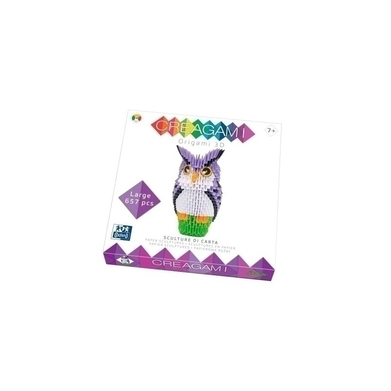 400192558-KIT OXFORD CREAGAMI ORIGAMI 3D BUHO precio por 3 unidades