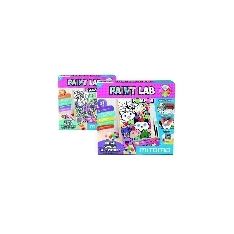 63921-JUEGO MITAMA LAB.PINT.GEMAS Y POMPONES precio por 1 unidades