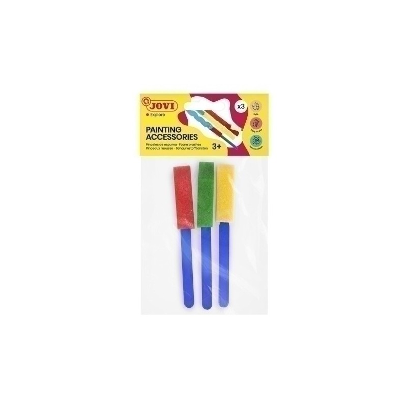 813-PINCEL ESPUMA JOVI PEQUEÑO JUEGO de 3 precio por 1 unidades