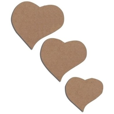 0700149-FIGURAS NIEF. CARTON CORAZON 6 UD precio por 1 unidades