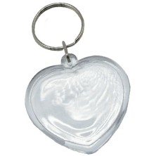 1300156-LLAVEROS CORAZON NIEF.PLASTICO CRISTAL 4 precio por 1 unidades