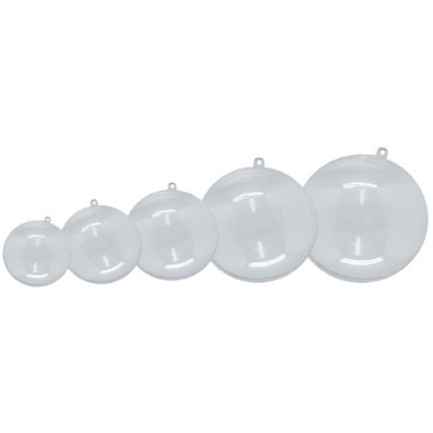 1300150-BOLA DE PLASTICO CRISTAL NIEFENVER 8CM P precio por 1 unidades
