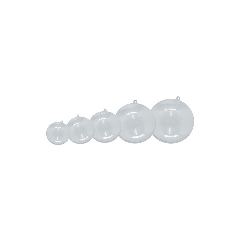 1300151-BOLA DE PLASTICO CRISTAL NIEFENVER  10CM precio por 1 unidades
