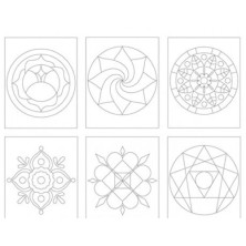 1700116-CUADRO NIEFENVER MOD.MANDALAS P/6 precio por 1 unidades