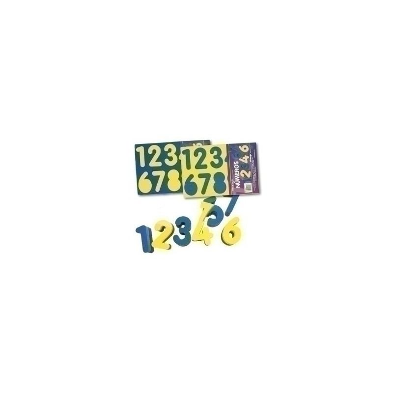 1700132-SELLO ESPONJA  NIEF. 69 mm NUMEROS precio por 1 unidades