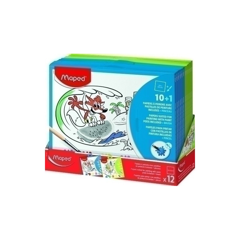 831225-MAPED PAPELES PINTAR C/PASTILLAS 10 und precio por 1 unidades