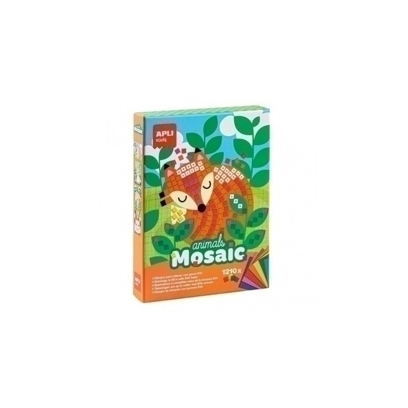 14289-KIT APLI KIDS MOSAICO GOMA EVA ANIMALES precio por 1 unidades