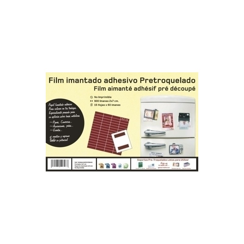0558ADHESIVOIMAN-IMAN YOSAN AUTOADHESIVO TROQ. 2x7 precio por 900 unidades