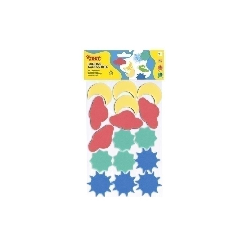4/16-ESPONJAS JOVI MANUALIDADES BOLSA de 16 precio por 5 unidades