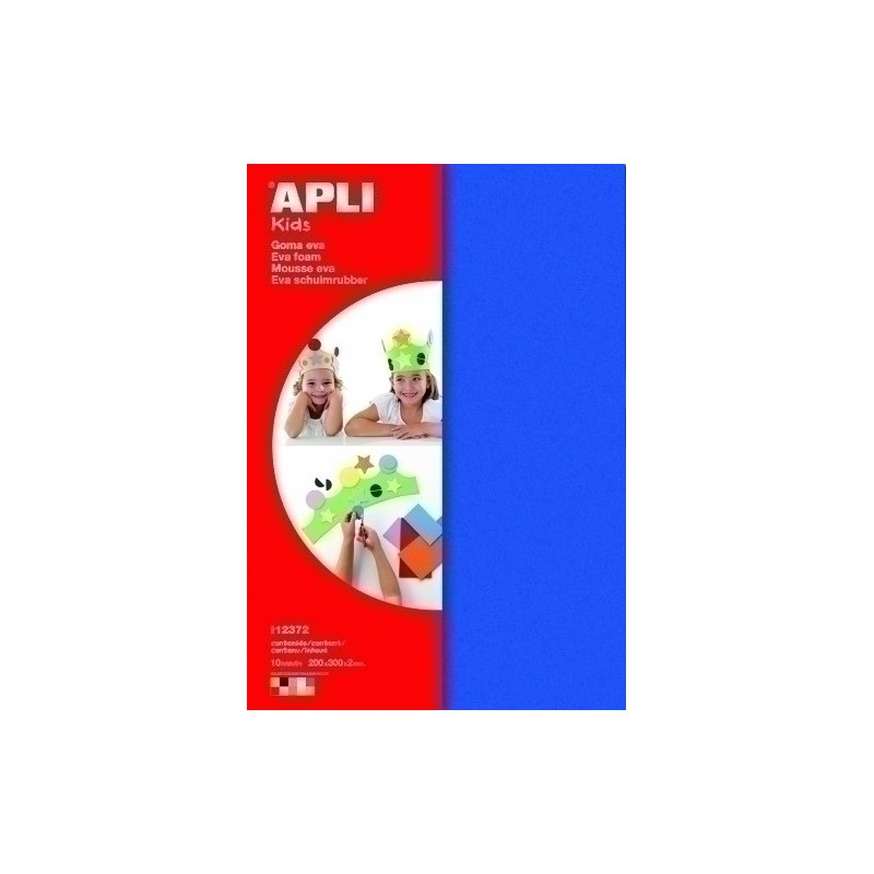 12372-GOMA EVA  APLI HOJA 22x30 BOLSA 10 precio por 1 unidades