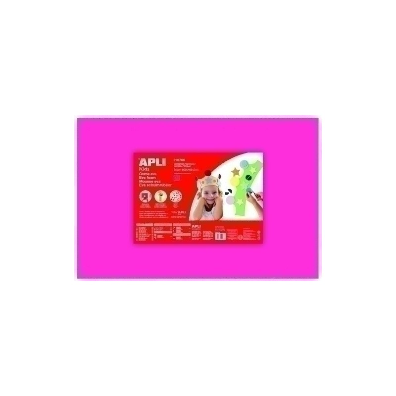 12757-GOMA EVA APLI 40x60 ROSA P/5 precio por 1 unidades