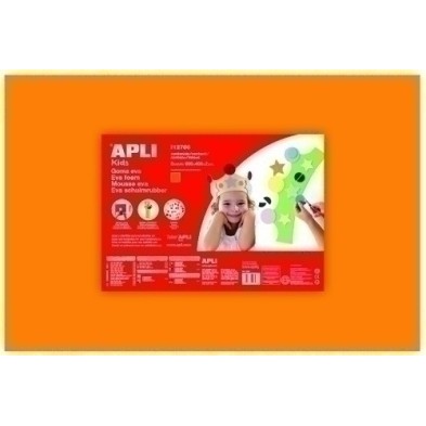 12758-GOMA EVA APLI 40x60 NARANJA P/5 precio por 1 unidades