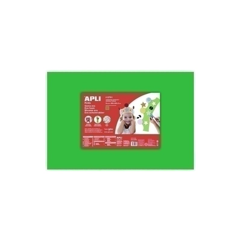 12761-GOMA EVA APLI 40x60 VERDE P/5 precio por 1 unidades