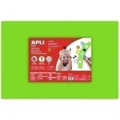 12762-GOMA EVA APLI 40x60 VERDE CLARO P/5 precio por 1 unidades
