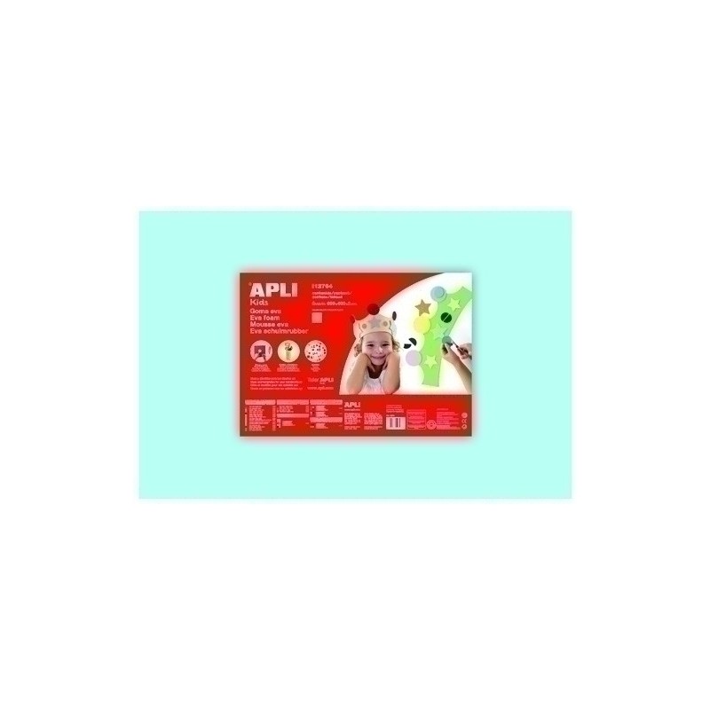 12764-GOMA EVA APLI 40x60 AZUL CLARO P/5 precio por 1 unidades