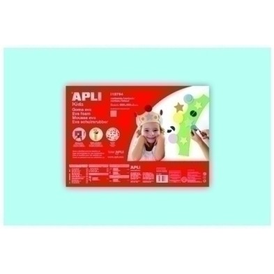 12764-GOMA EVA APLI 40x60 AZUL CLARO P/5 precio por 1 unidades