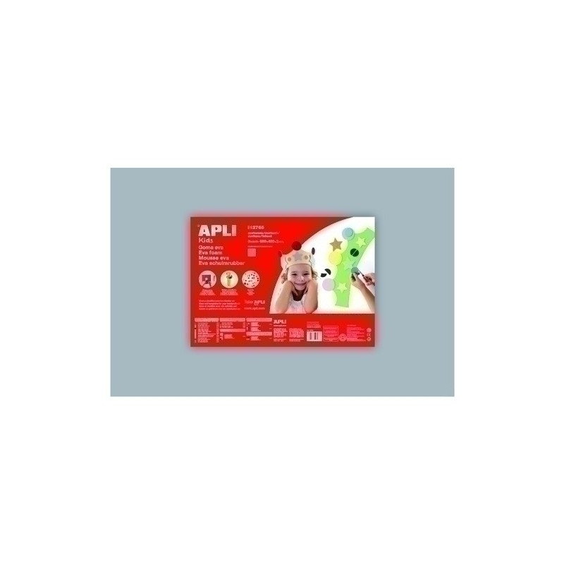 12765-GOMA EVA APLI 40x60 GRIS P/5 precio por 1 unidades