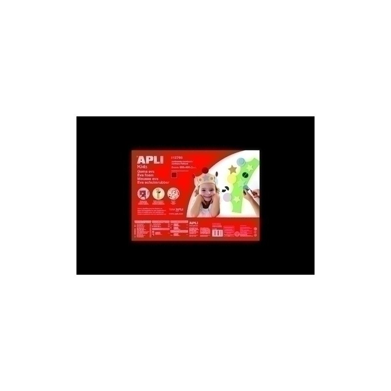 12768-GOMA EVA APLI 40x60 NEGRO P/5 precio por 1 unidades