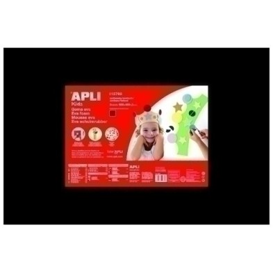 12768-GOMA EVA APLI 40x60 NEGRO P/5 precio por 1 unidades