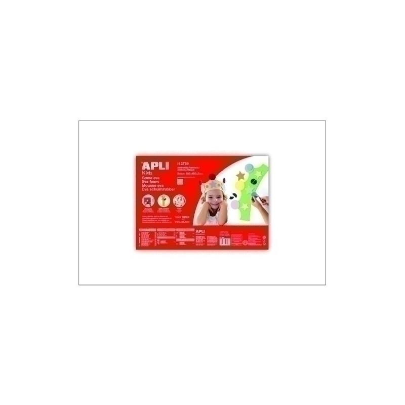 12769-GOMA EVA APLI 40x60 BLANCO P/5 precio por 1 unidades