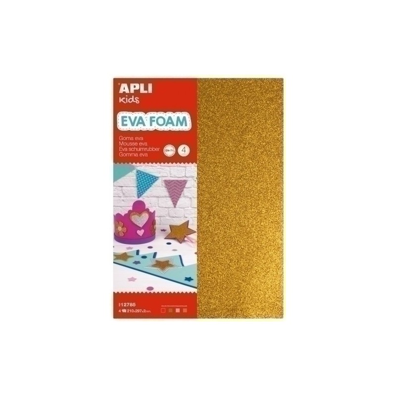 12785-GOMA EVA  APLI HOJA 20x30 PURPUR.4 hj precio por 1 unidades