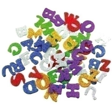 68002400-GOMA EVA FIXO ADHES. PURP. LETRAS precio por 1 unidades