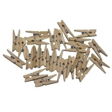 68005800-PINZAS SMART MADERA NATURAL PACK 30 precio por 1 unidades