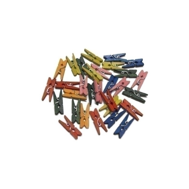 68005900-PINZAS SMART MADERA COLORES PACK 30 precio por 1 unidades